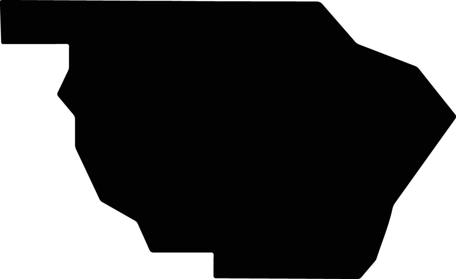 Wallowa United States silhouette map vector