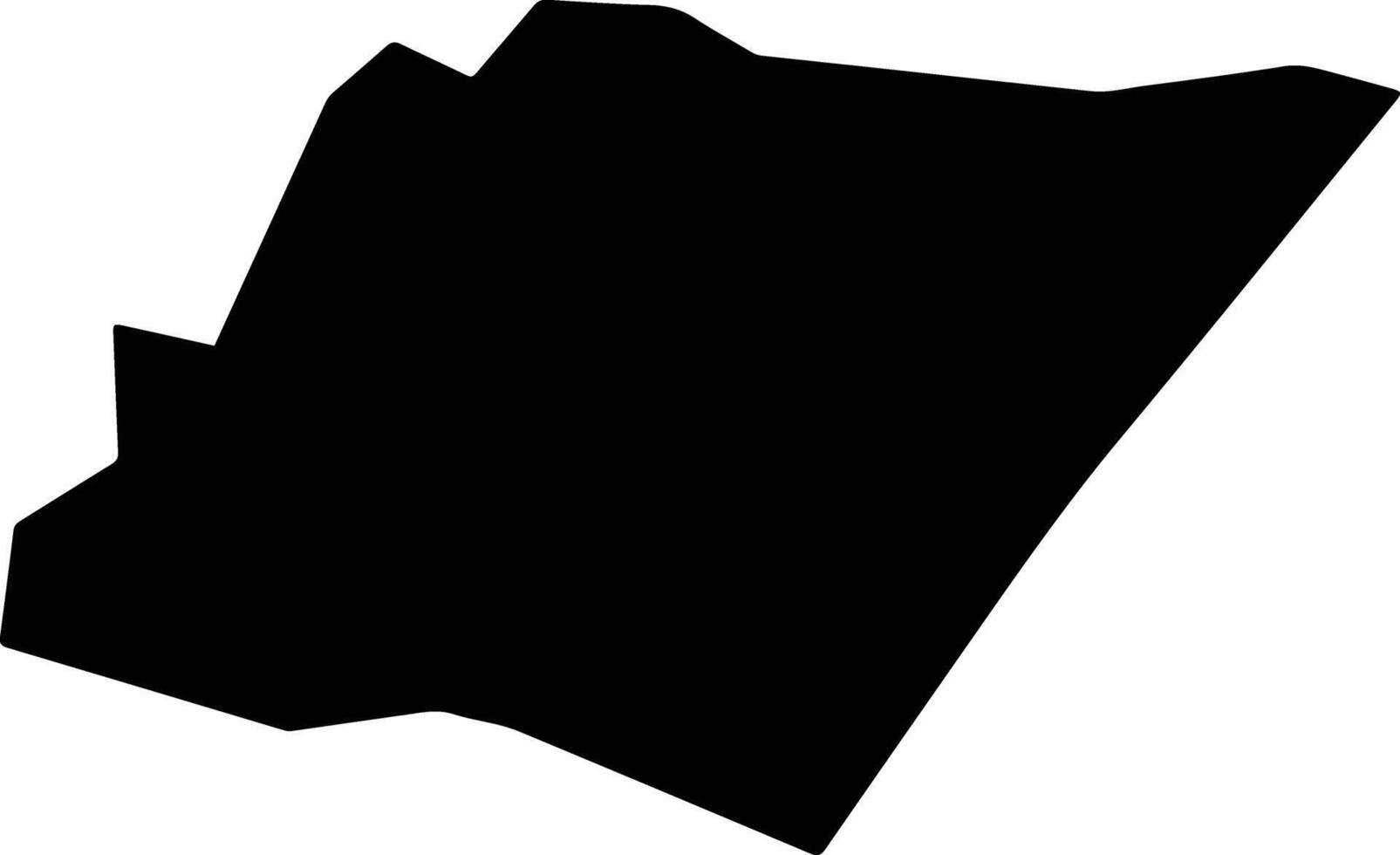 Waltham Gardens Jamaica silhouette map vector