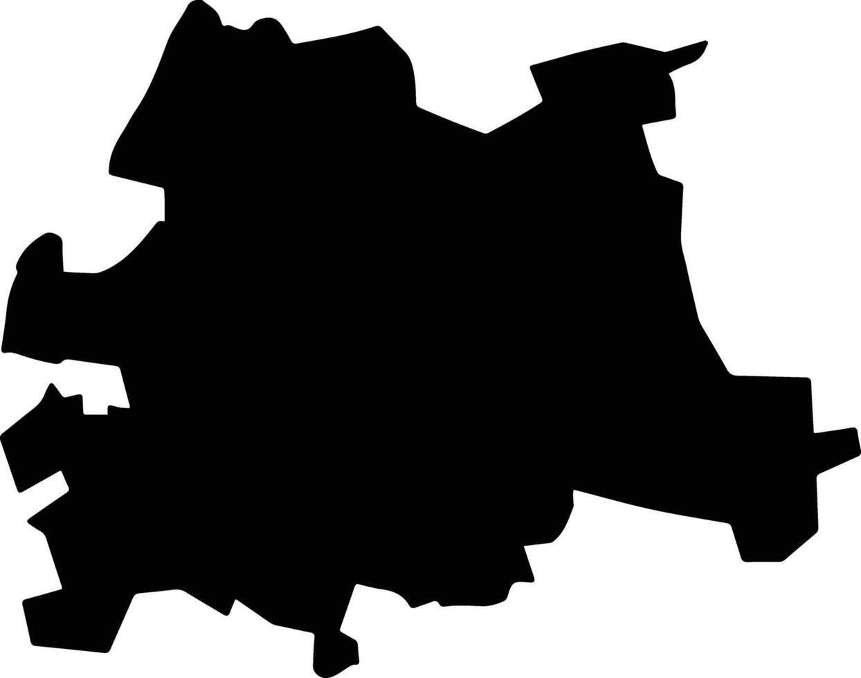 Walvisbay Rural Namibia silhouette map vector