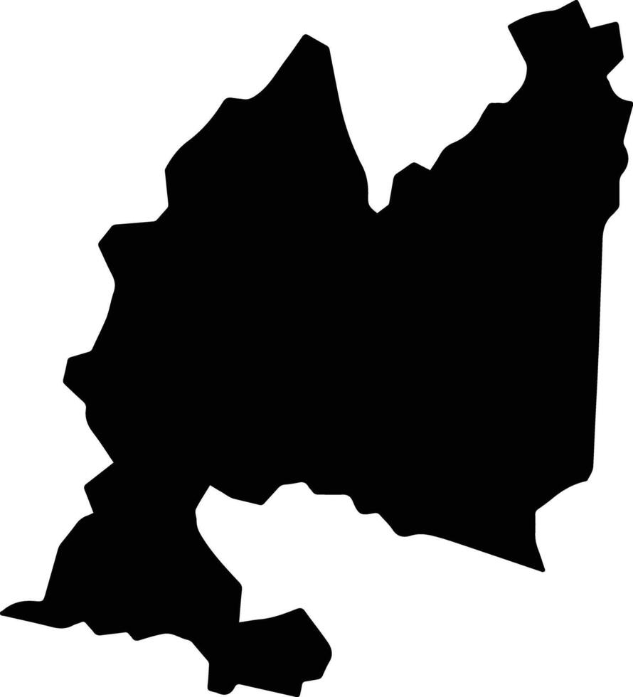 Wamba Democratic Republic silhouette map vector