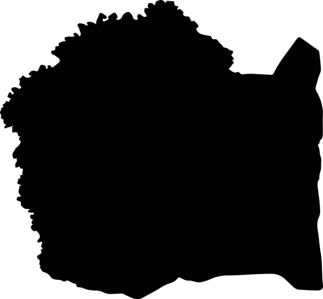 Wang Hin Thailand silhouette map vector