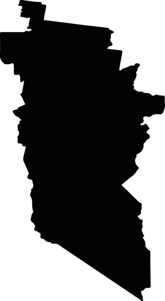 Wangaratta Australia silhouette map vector