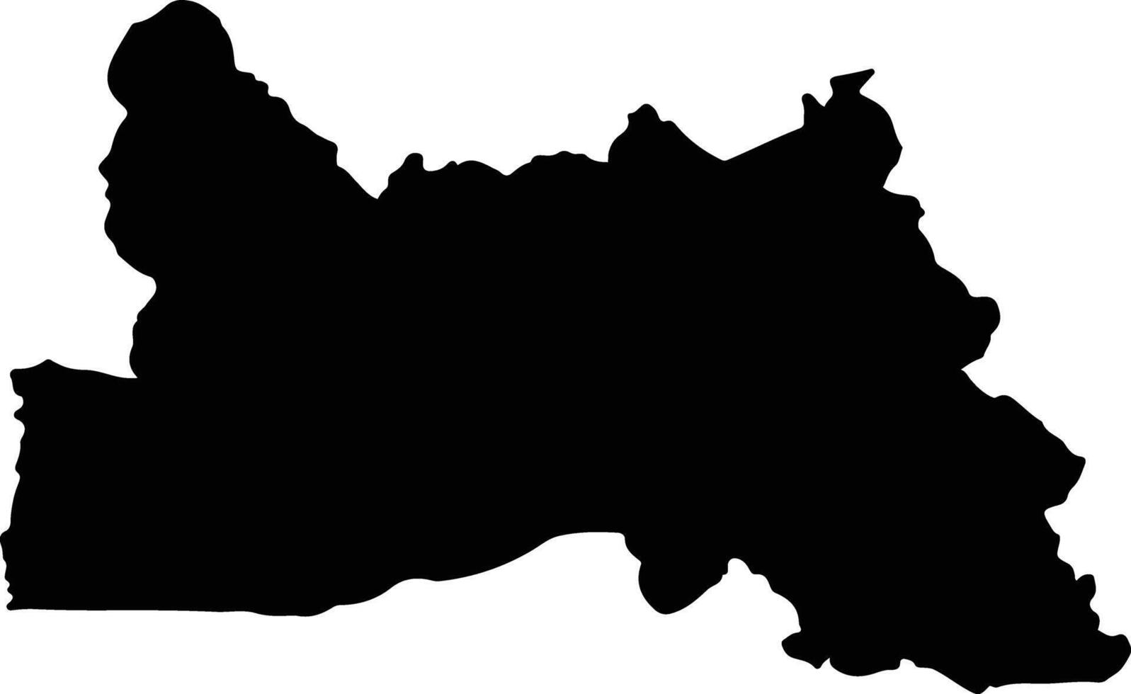 Wang Saphung Thailand silhouette map vector