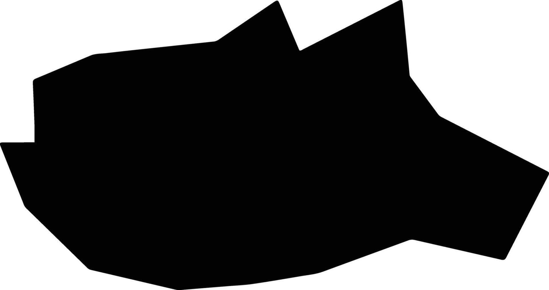 Wangqingxian China silhouette map vector