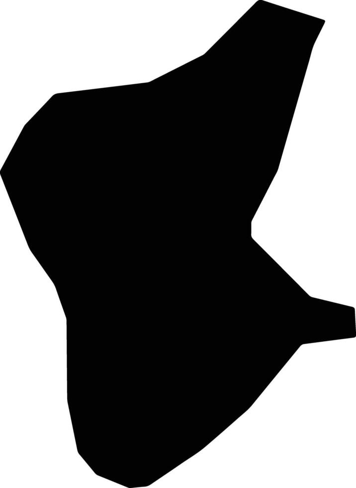Wanhua District Taiwan silhouette map vector