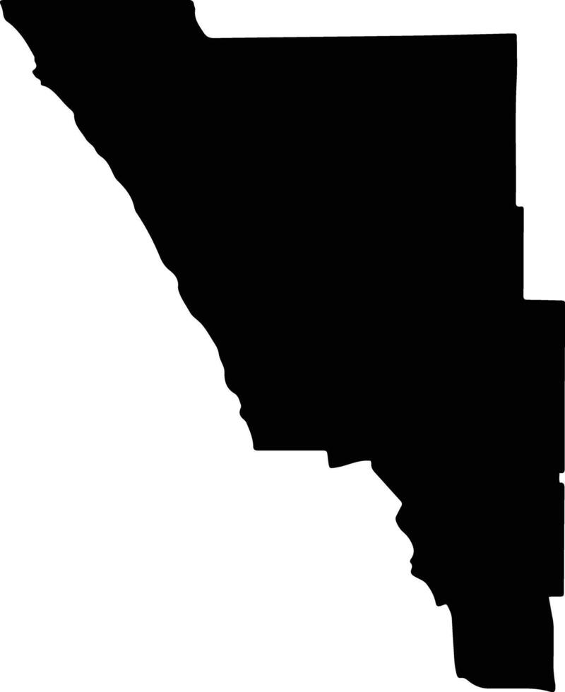 Wanneroo Australia silhouette map vector