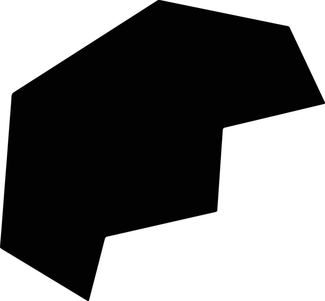 Wanouchi Japan silhouette map vector