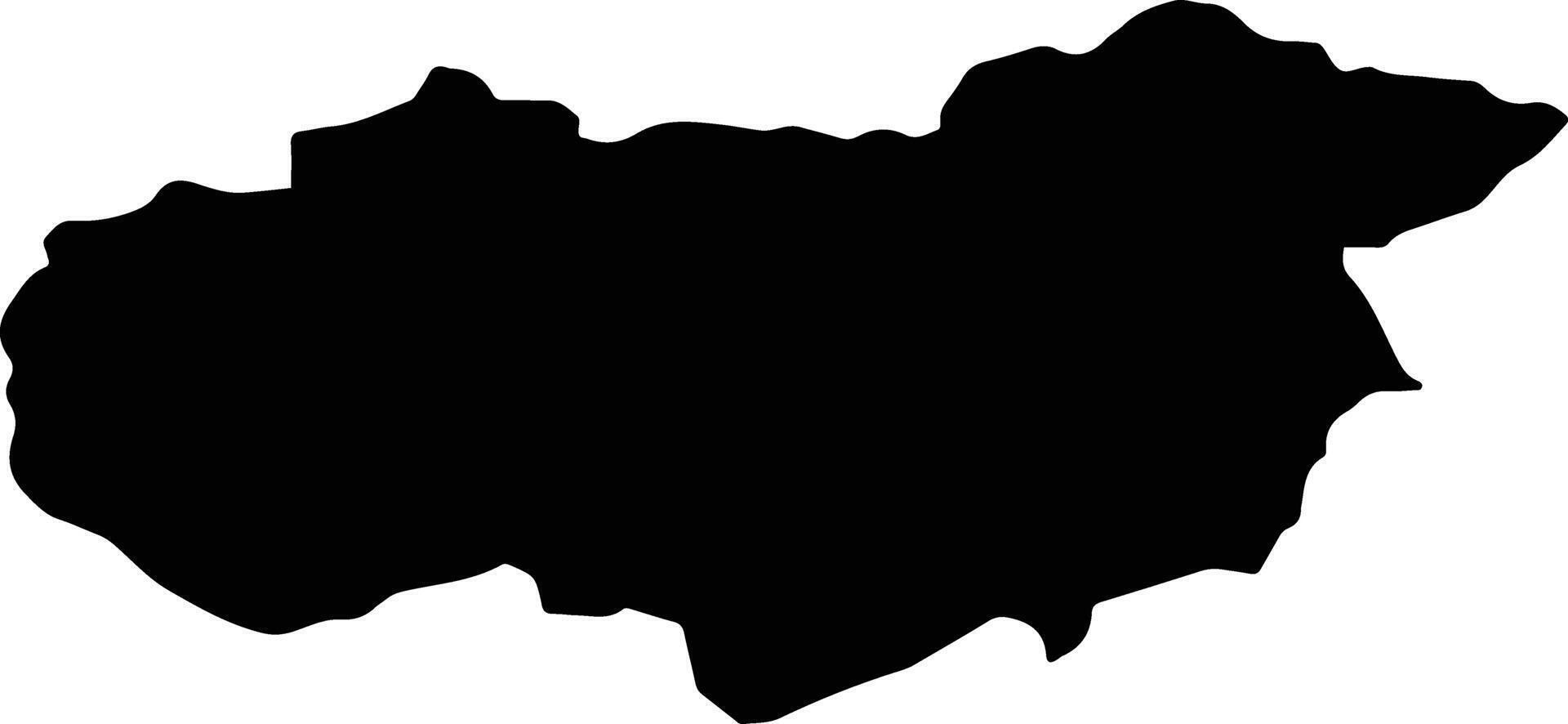 Waras Afghanistan silhouette map vector