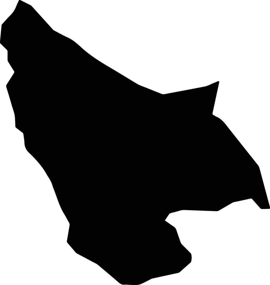 Warduj Afghanistan silhouette map vector