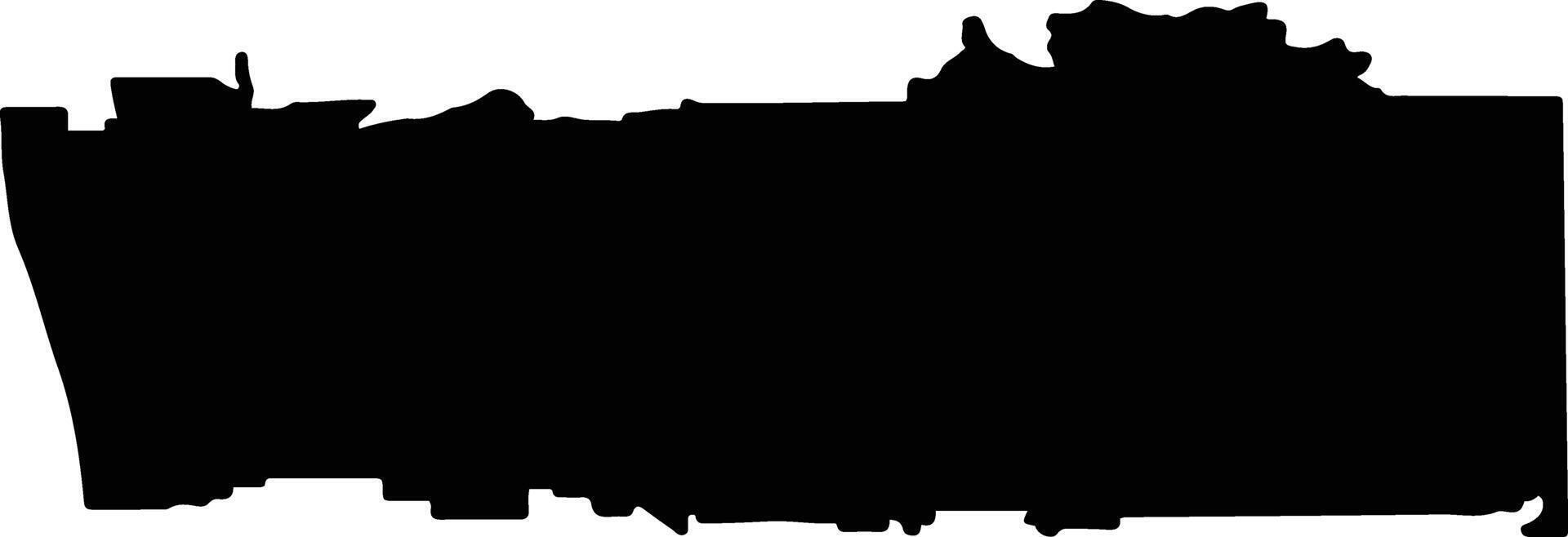 Waroona Australia silhouette map vector