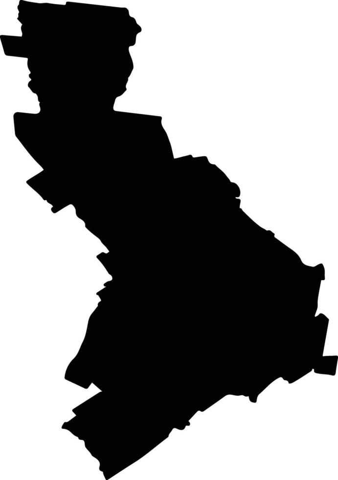 Warren Australia silhouette map vector