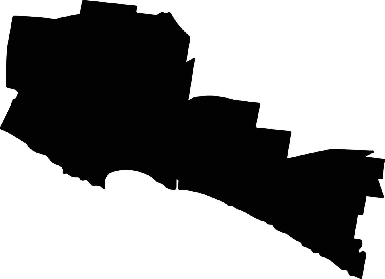Warrnambool Australia silhouette map vector