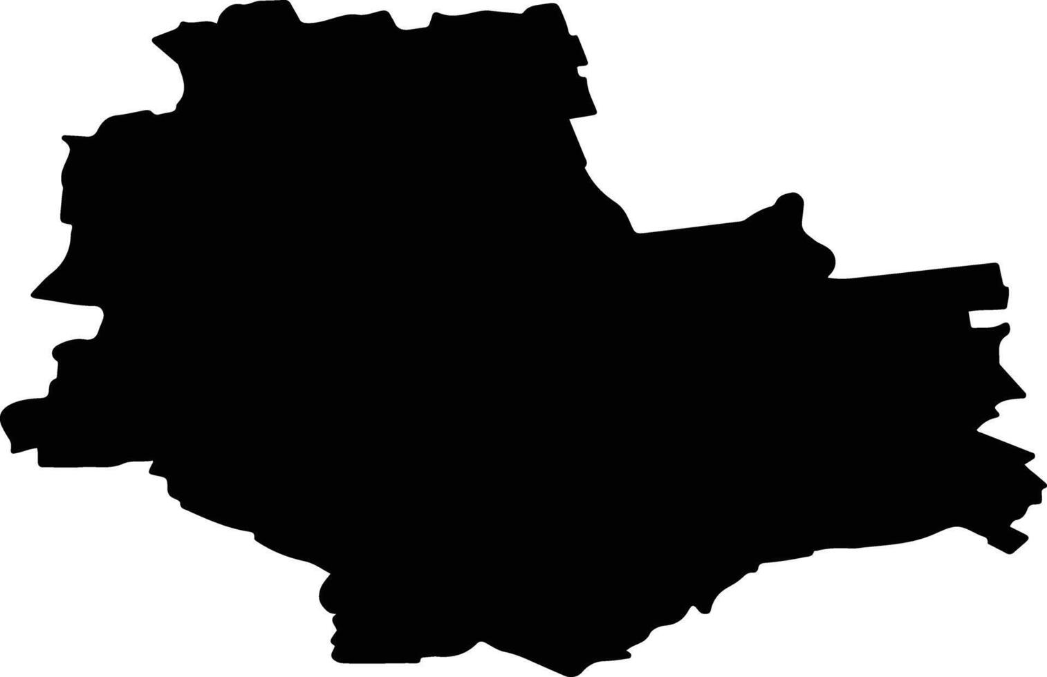 Warszawa Poland silhouette map vector