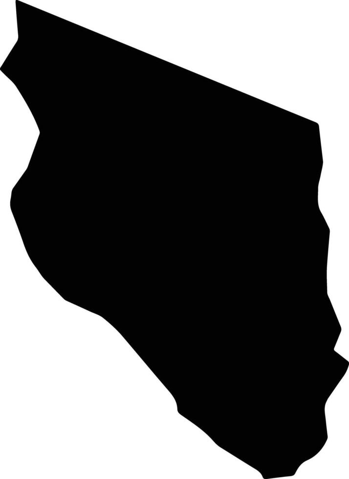 Warwick Daban Saint Lucia silhouette map vector
