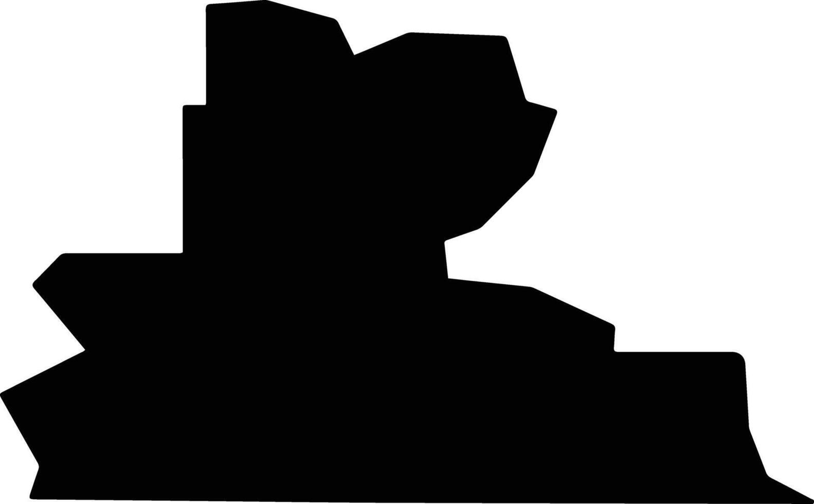 Wasco United States silhouette map vector