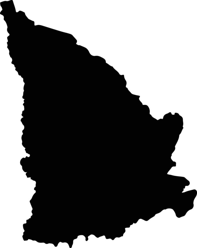 Wassa Amenfi East Ghana silhouette map vector