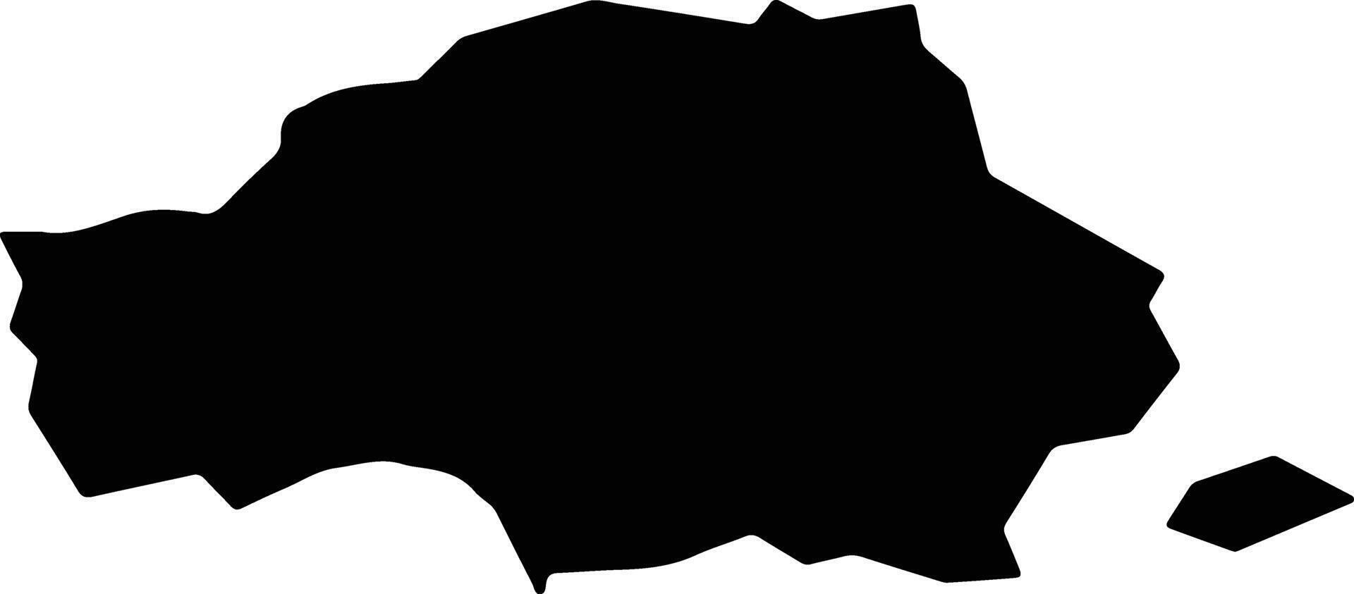 Wasseramt Switzerland silhouette map vector