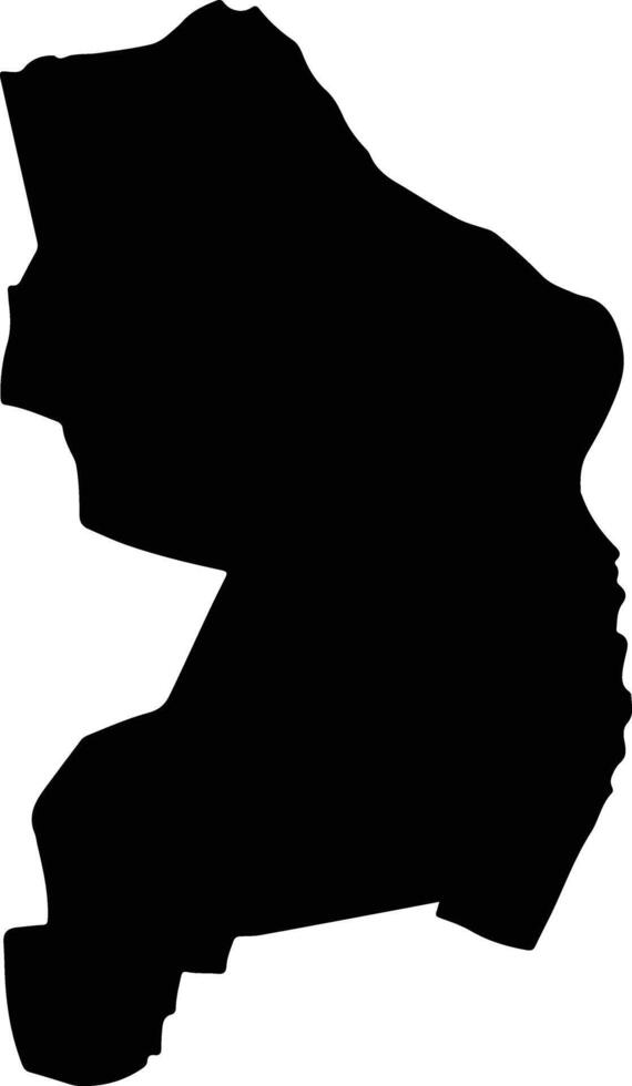 Wat Phleng Thailand silhouette map vector