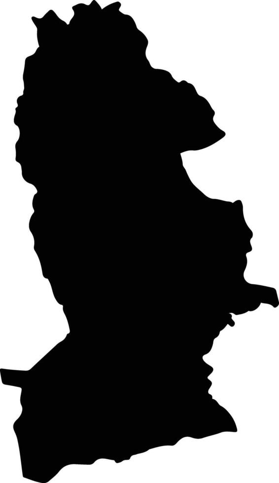Wat Bot Thailand silhouette map vector