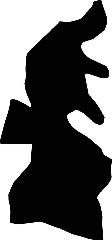 Water Lane Jamaica silhouette map vector