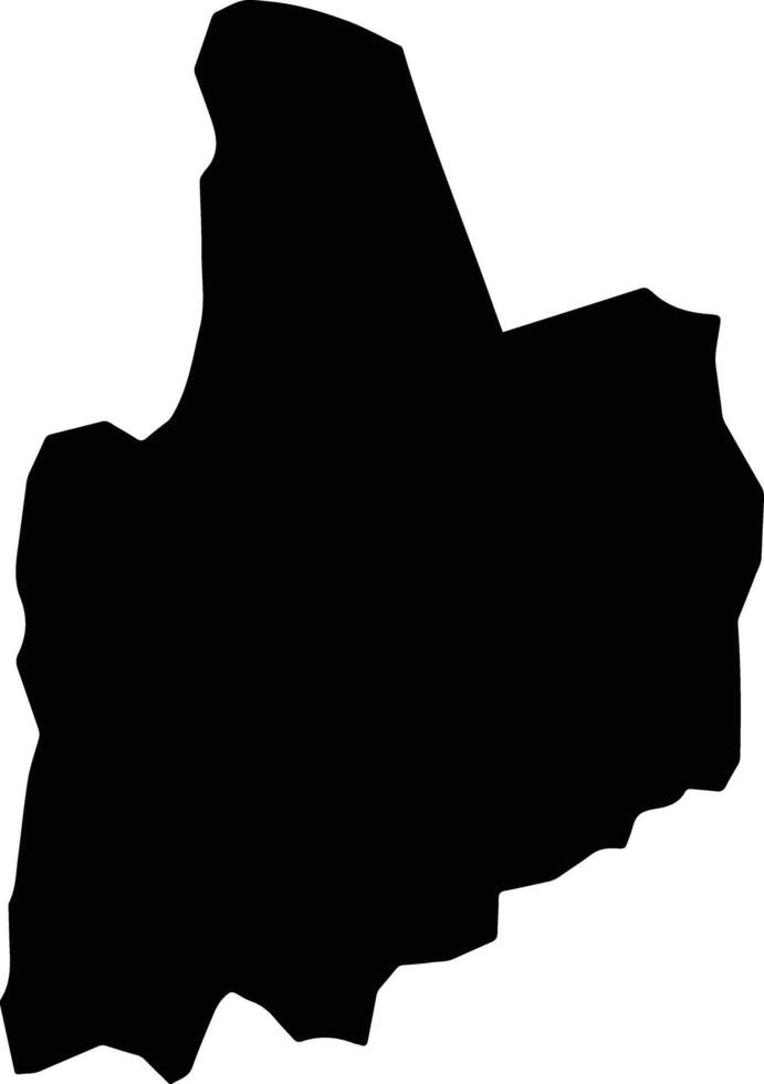 Watham Jamaica silhouette map vector