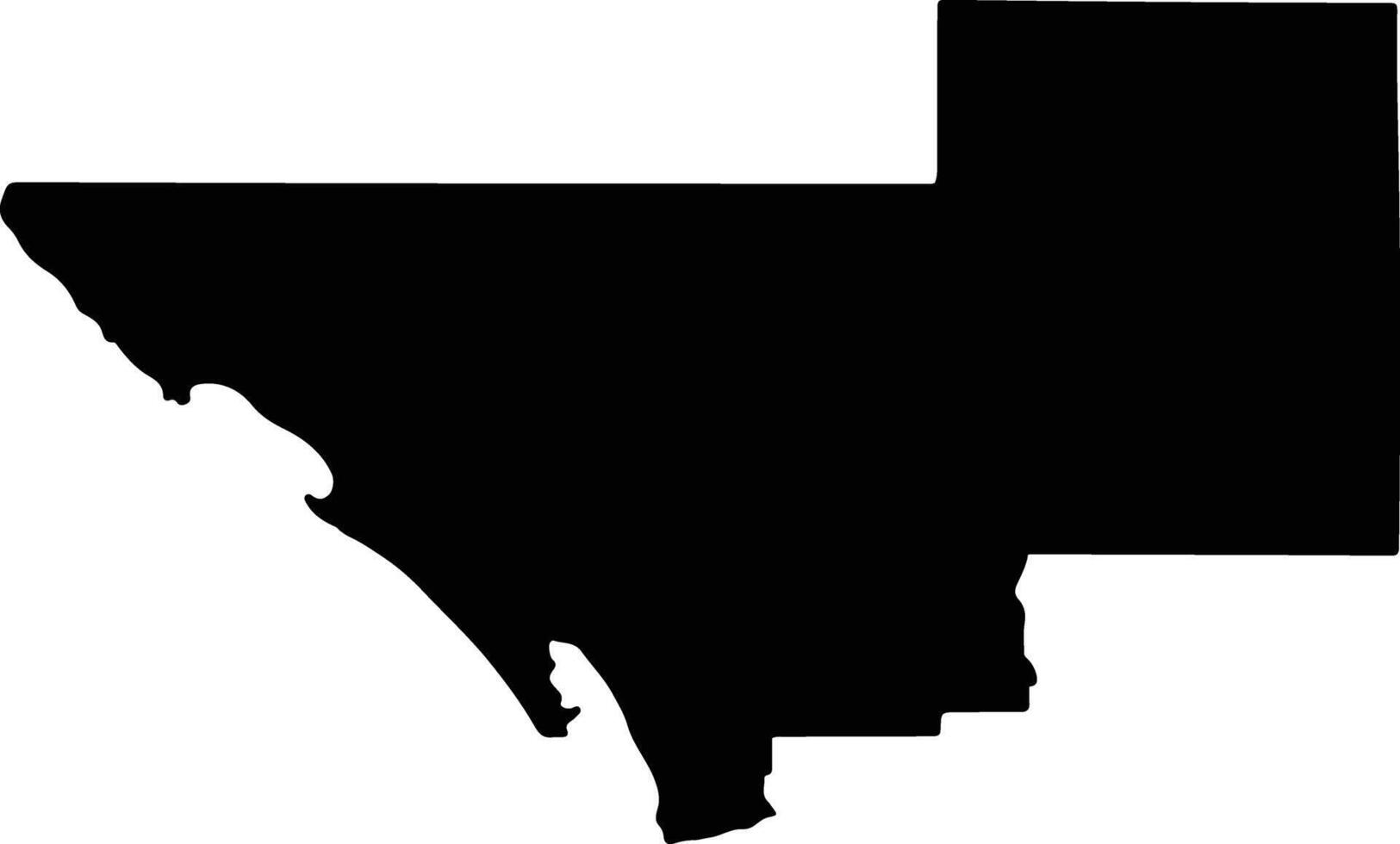 Wattle Range Australia silhouette map vector