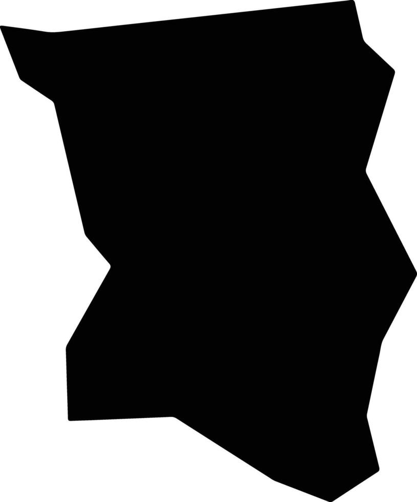 Wayi Chad silhouette map vector