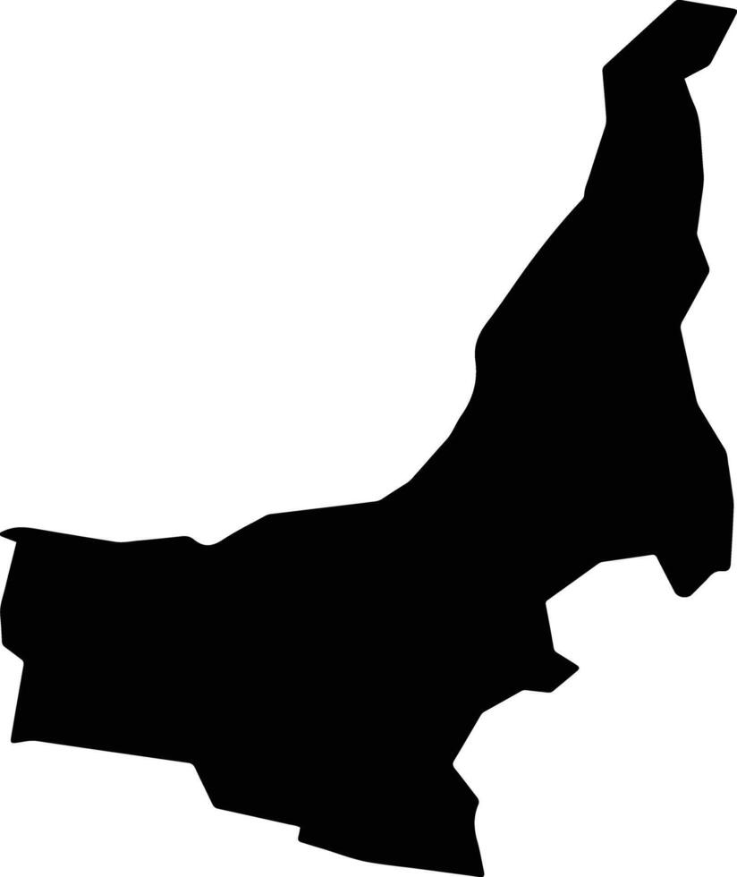 Waverley Australia silhouette map vector