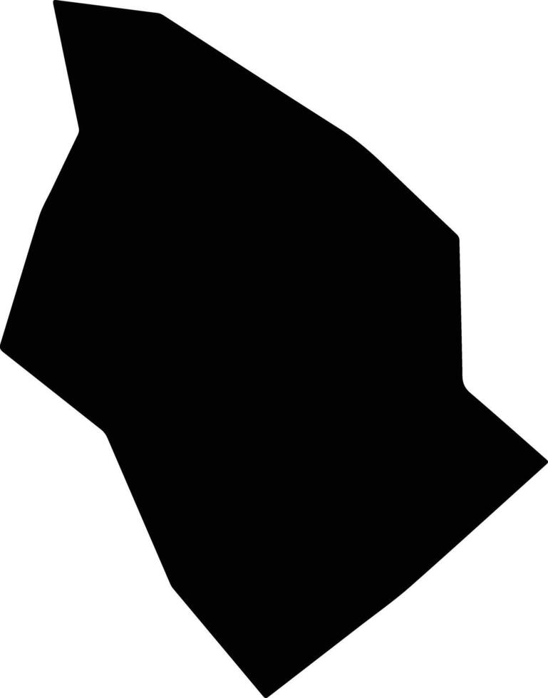 Wayne United States silhouette map vector