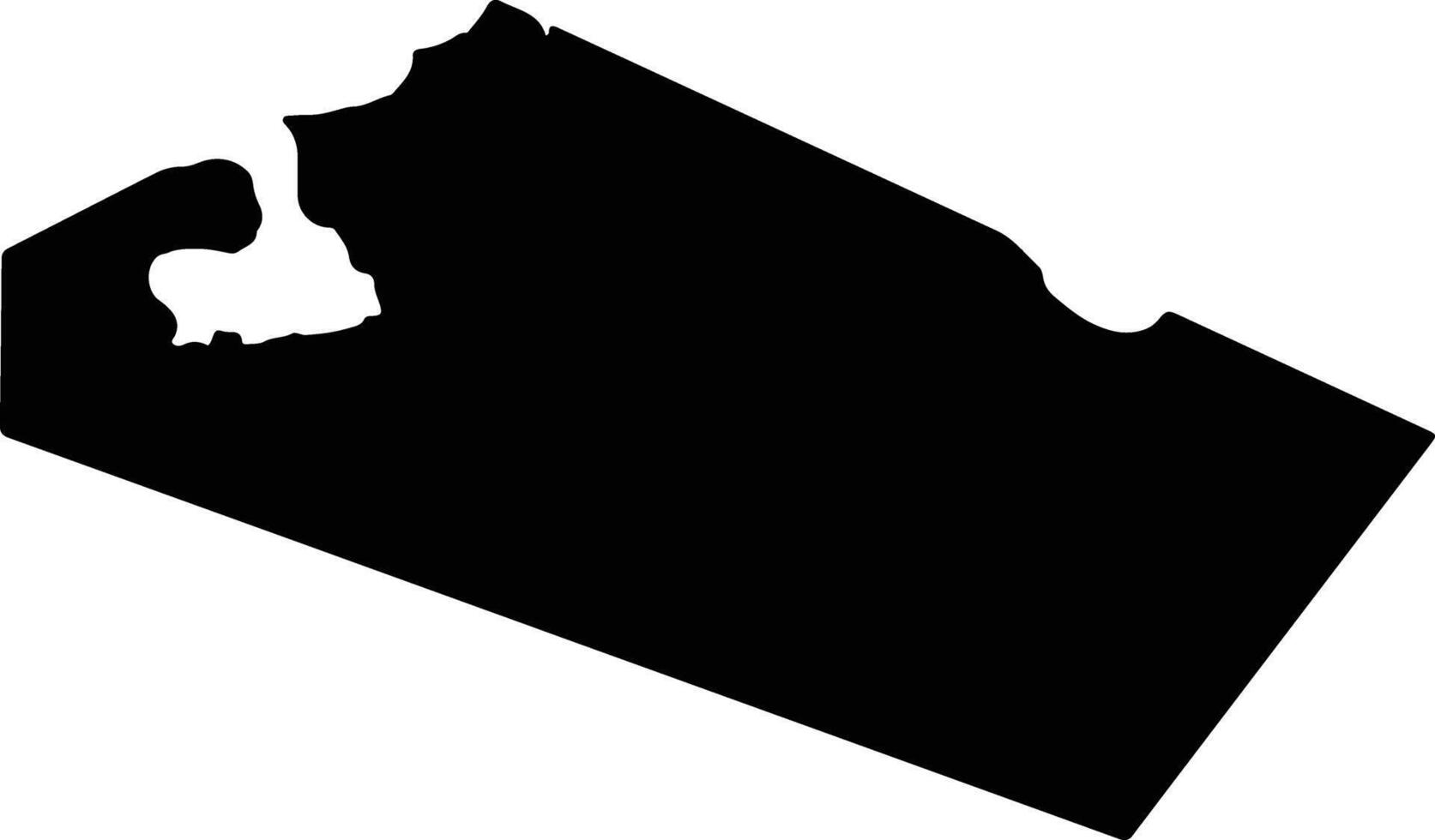 Weihaishi China silhouette map vector