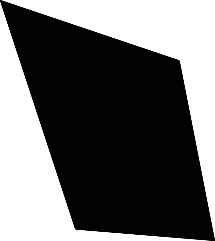 Weg Naar See Suriname silhouette map vector