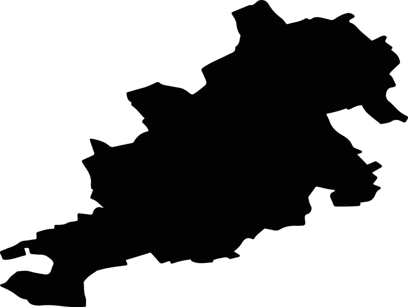 Weiler la Tour Luxembourg silhouette map vector