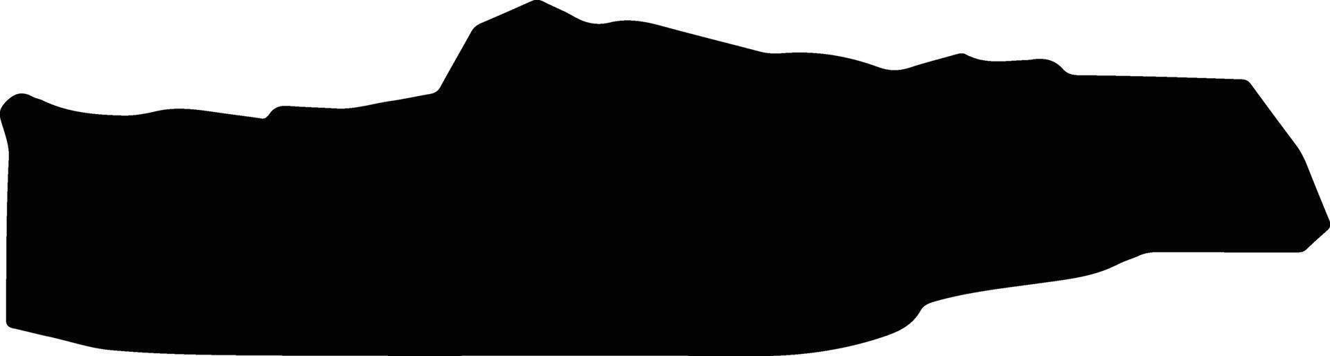 Weilixian China silhouette map vector