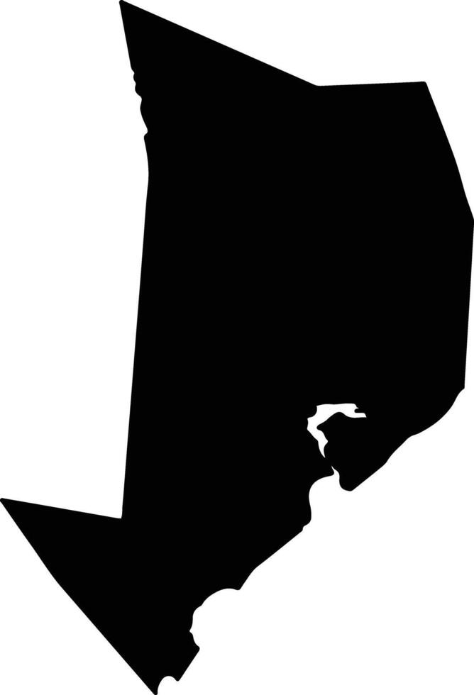 Wenchangxian China silhouette map vector