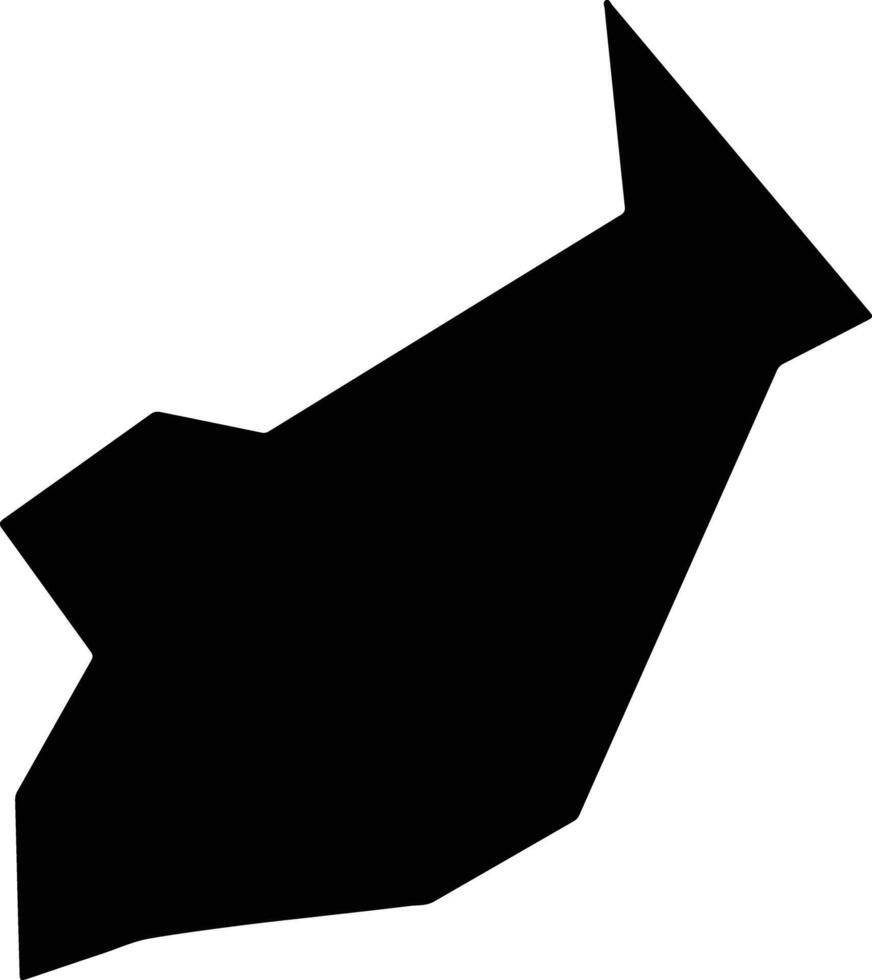 Wenchuanxian China silhouette map vector