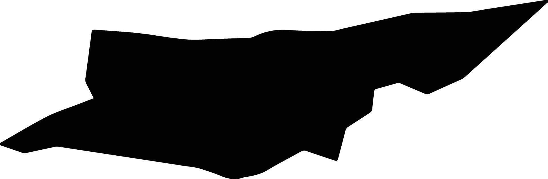 Wengniuteqi China silhouette map vector