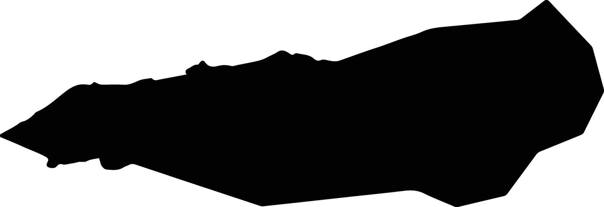 Wenquanxian China silhouette map vector
