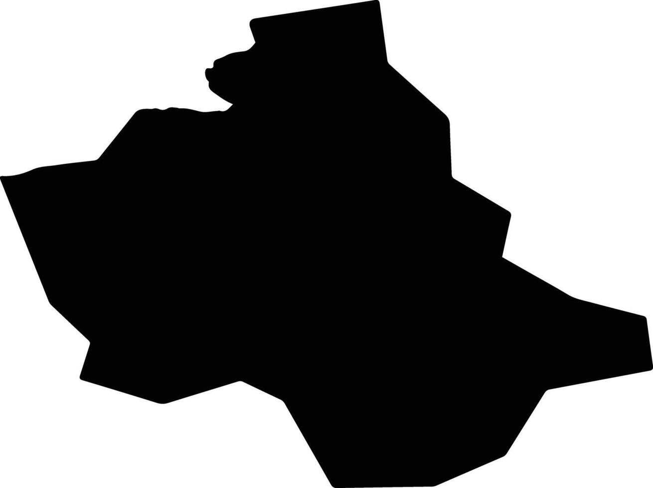 Wenshuxian China silhouette map vector
