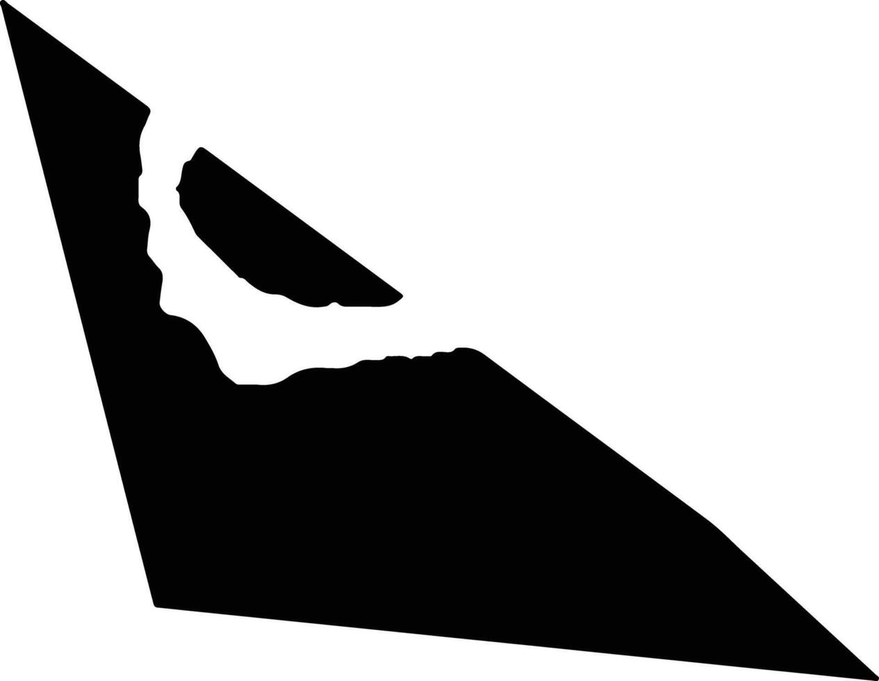 Wenzhoushi China silhouette map vector