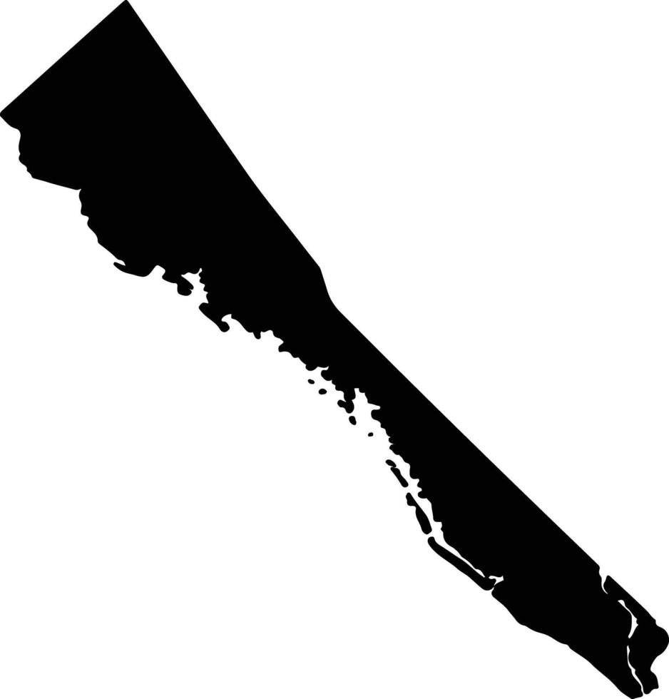 West Areare Solomon Islands silhouette map vector