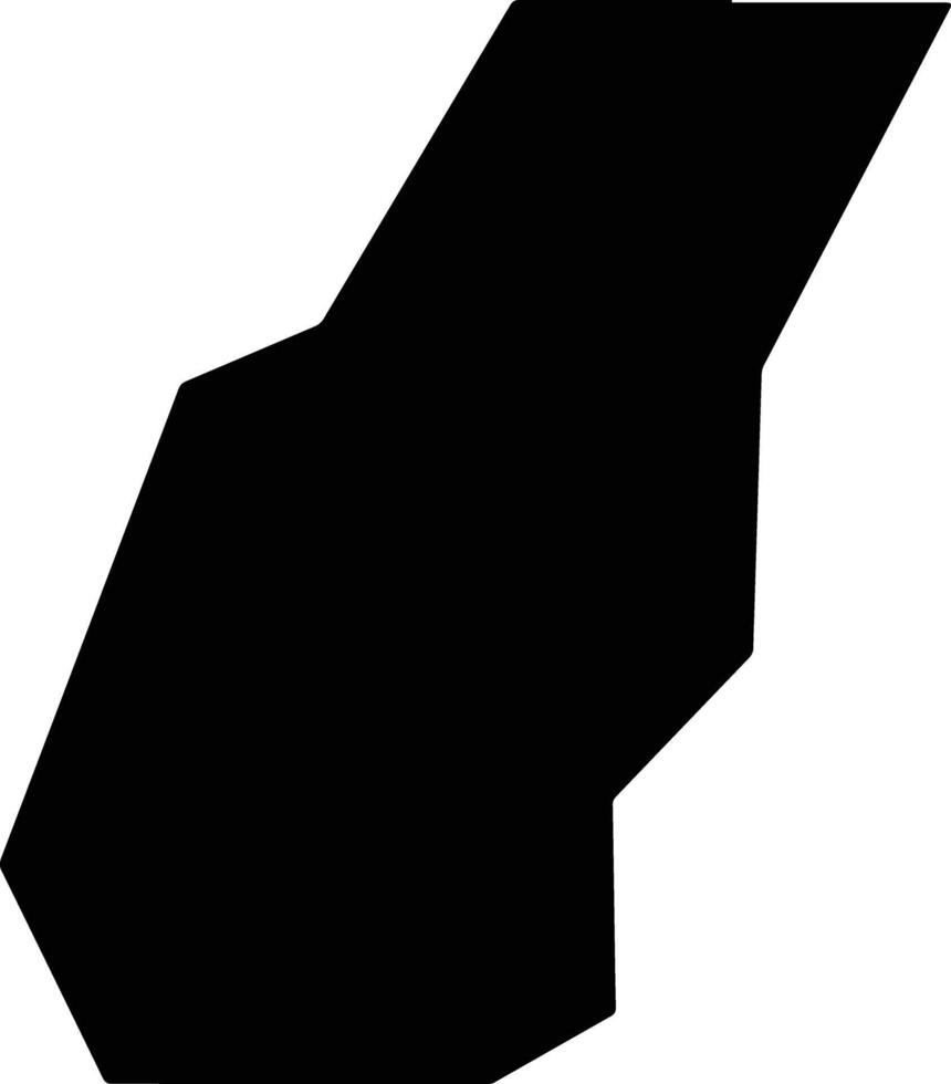 West Carroll United States silhouette map vector