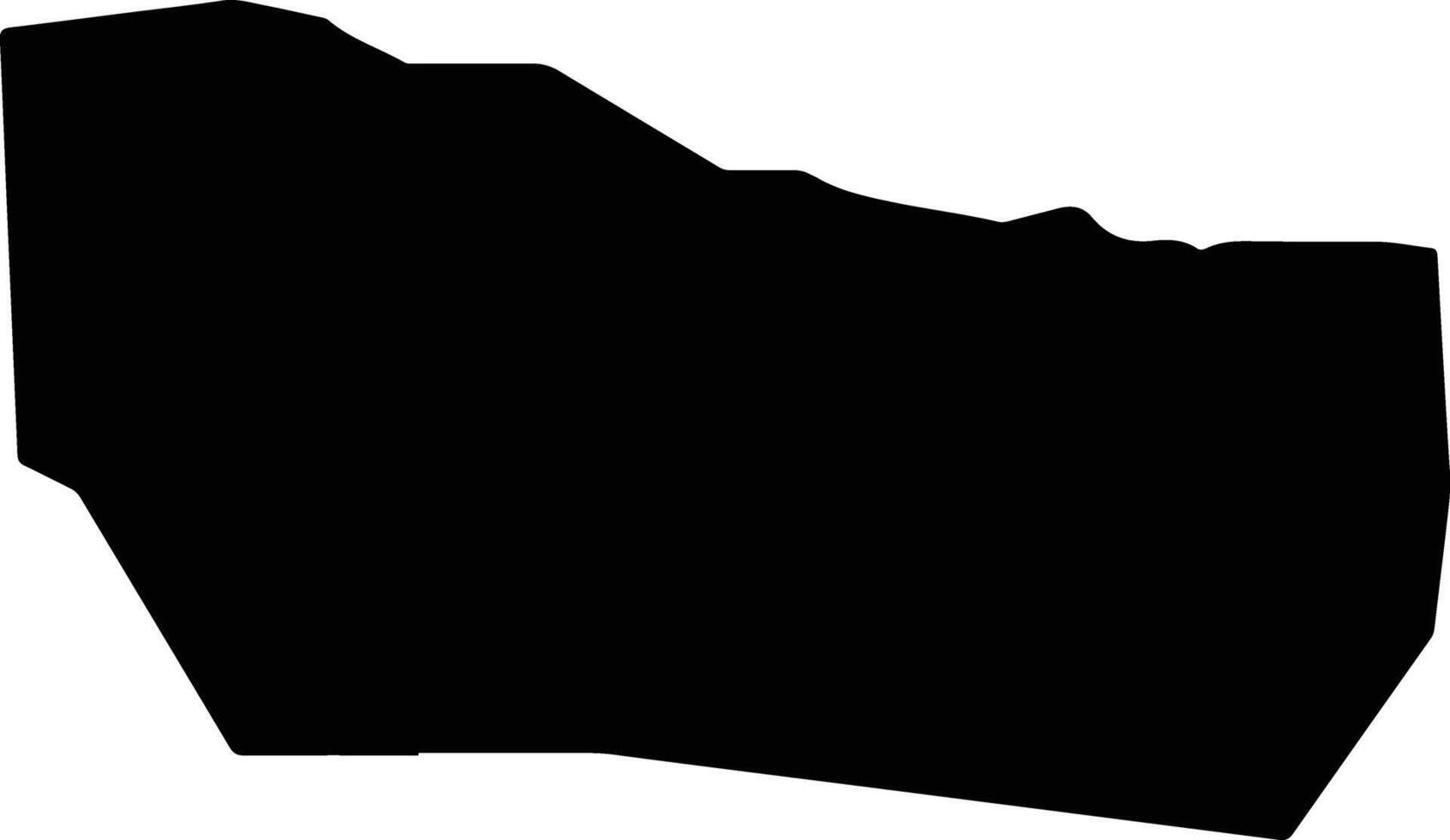West Honiara Solomon Islands silhouette map vector