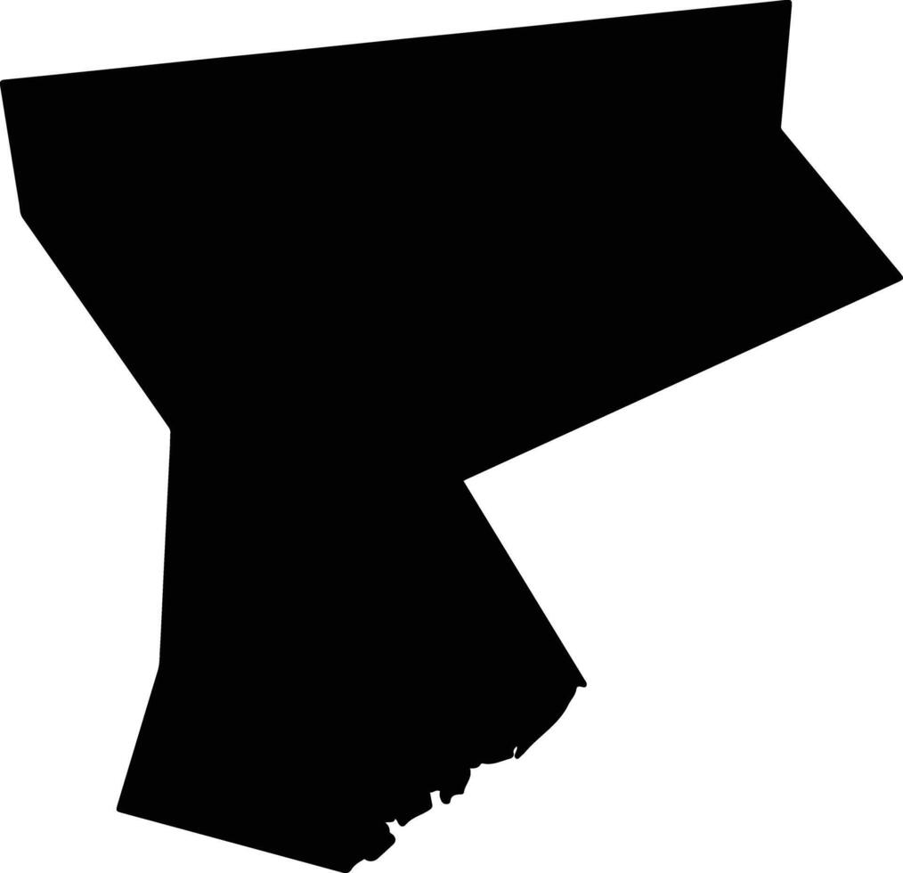 Westchester United States silhouette map vector