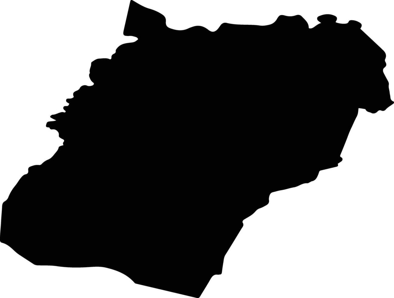 Westerkwartier Netherlands silhouette map vector