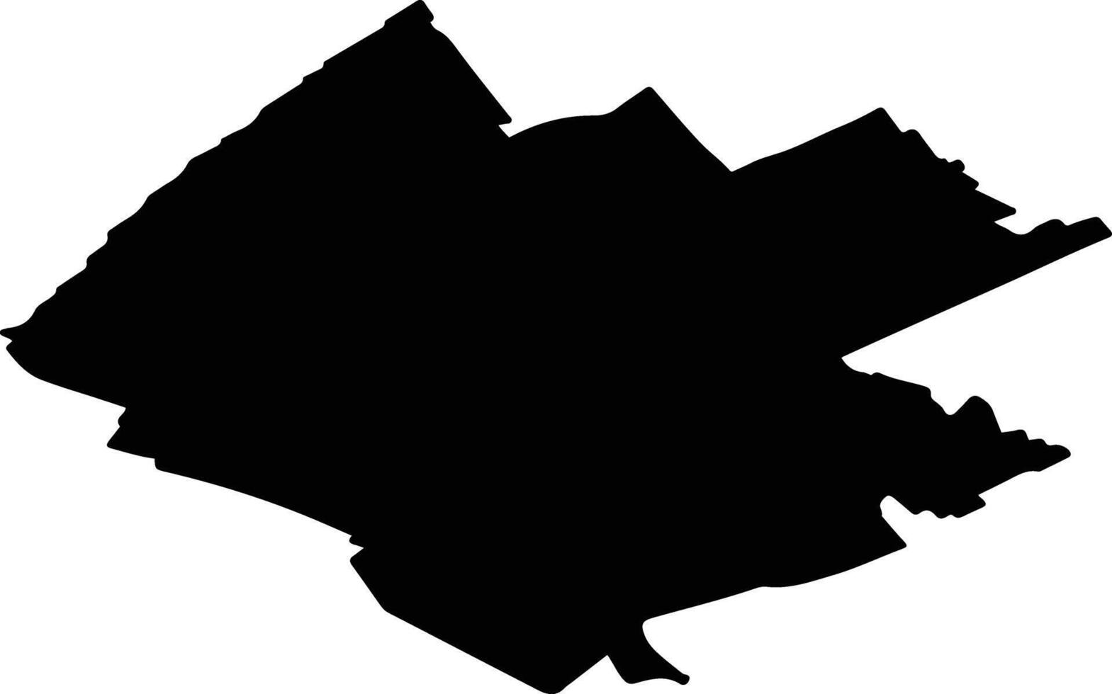 Westland Netherlands silhouette map vector