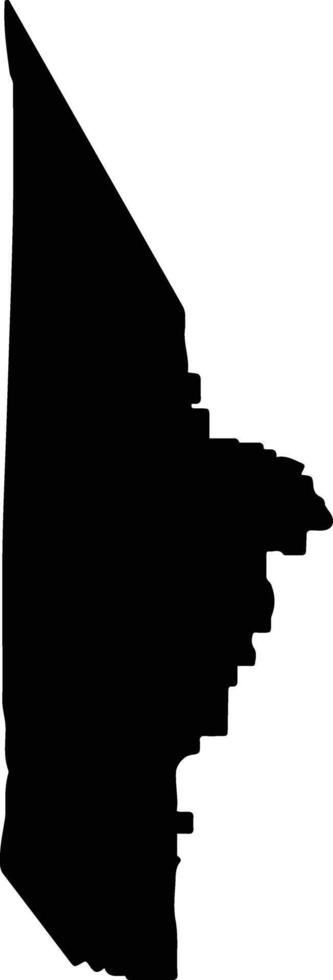 Westonia Australia silhouette map vector