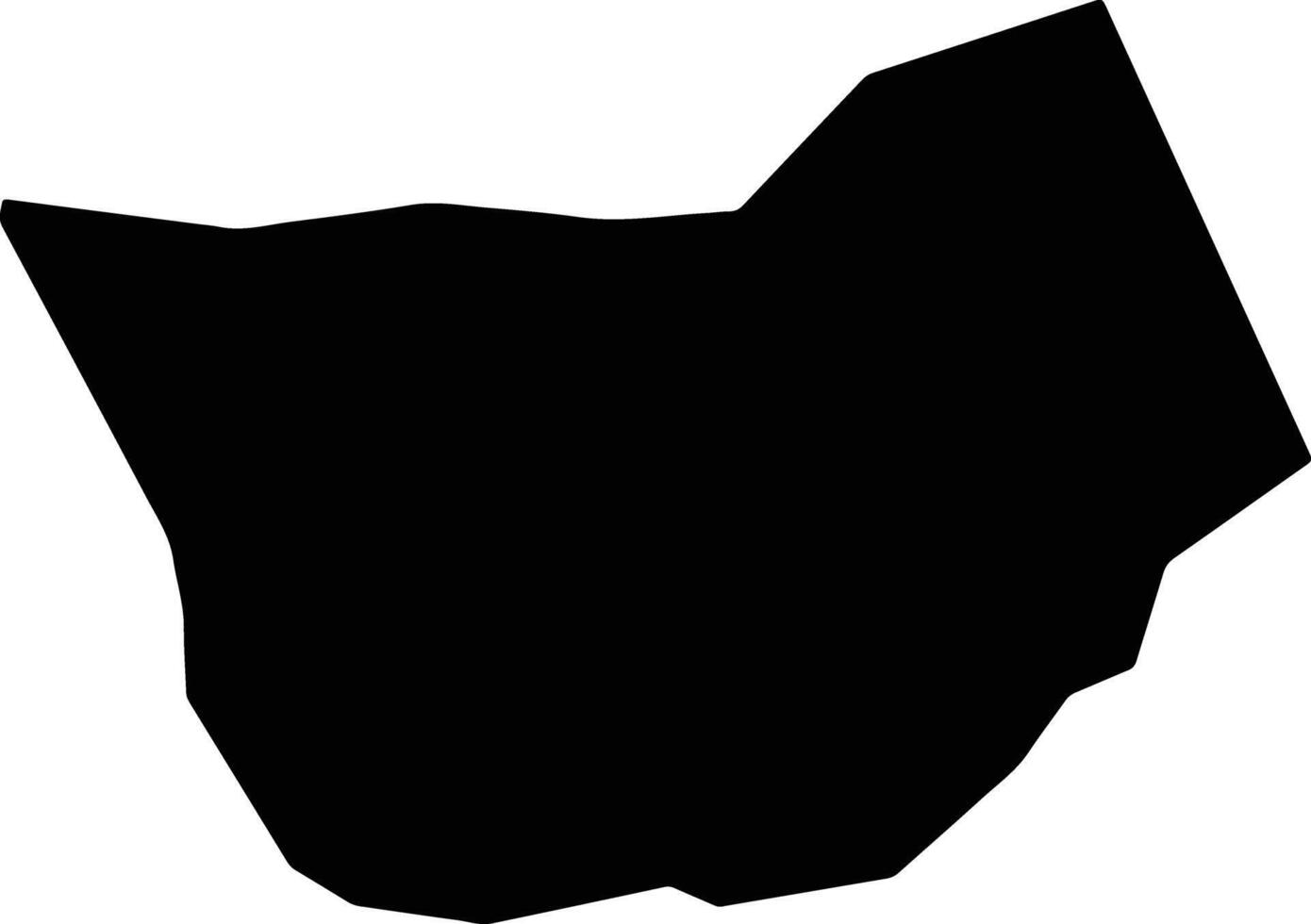 Whitehall Jamaica silhouette map vector