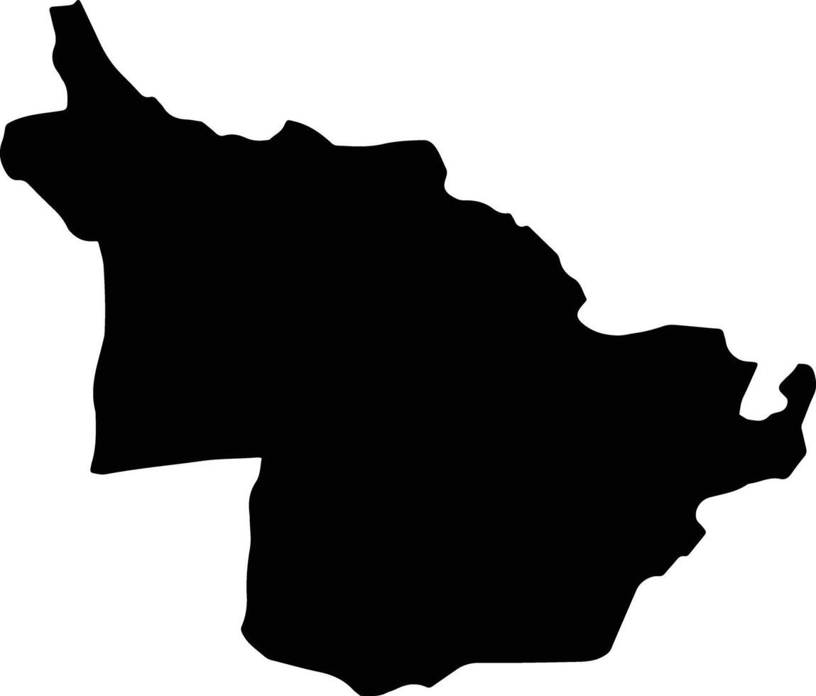 Whitesands Vanuatu silhouette map vector