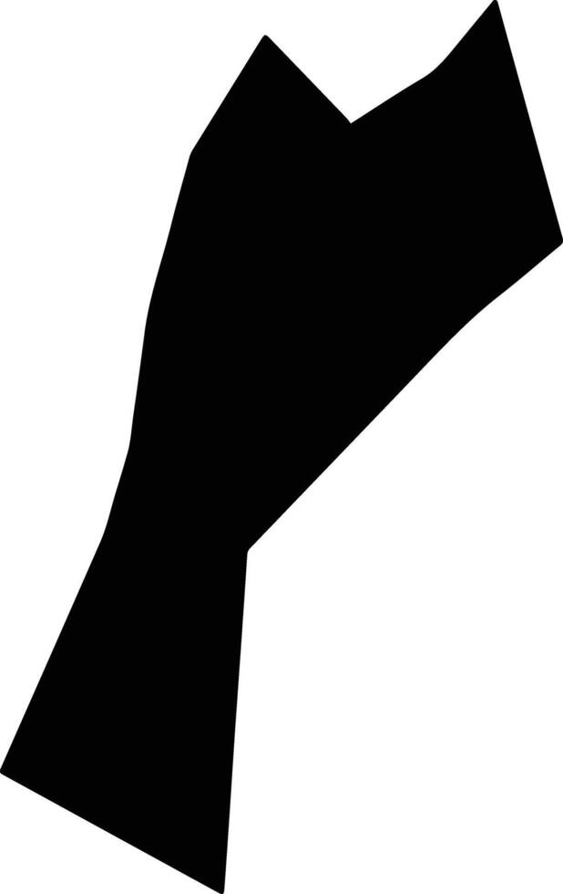 Whojah Liberia silhouette map vector