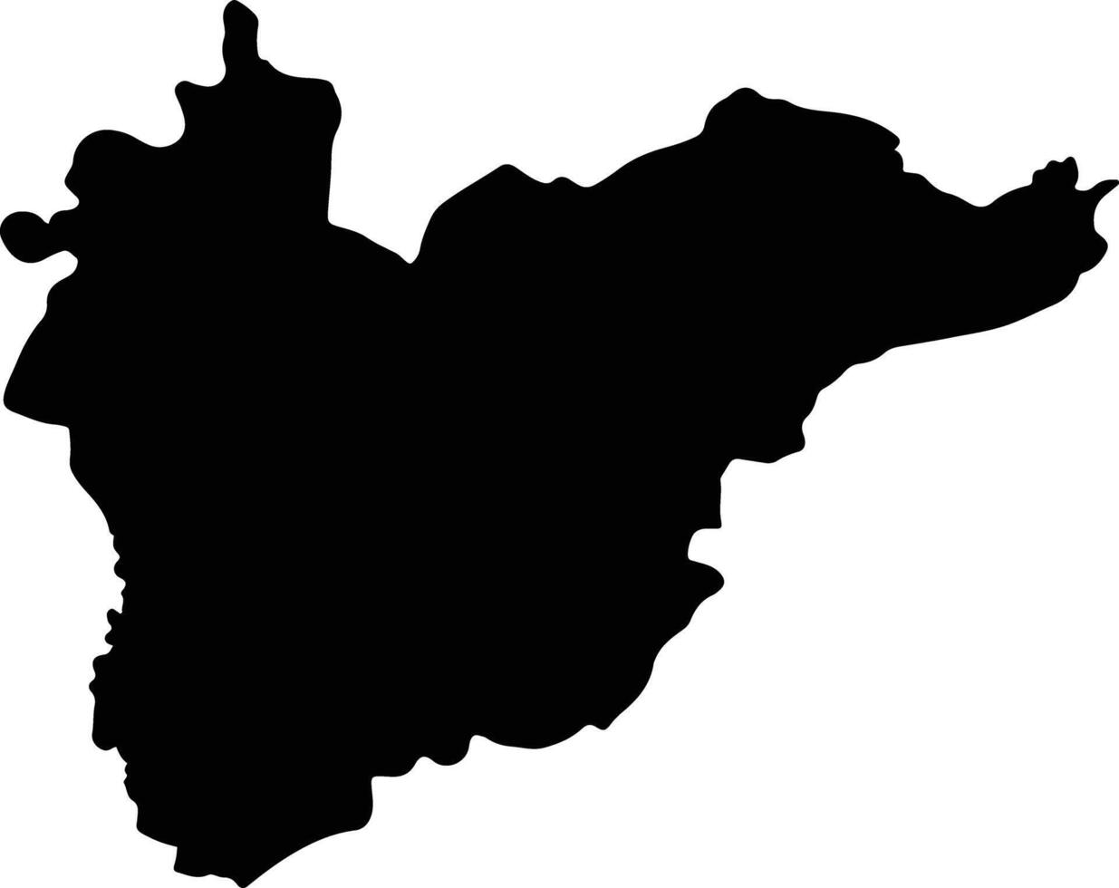 Wiang Chiang Rung Thailand silhouette map vector